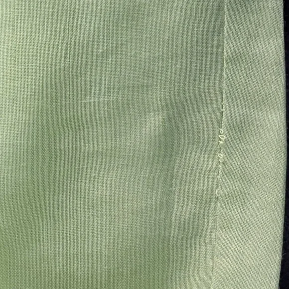 Allison Taylor 100% Linen Lime Green Two-Piece Set (Button Shirt & Pants) L - Picture 11 of 15